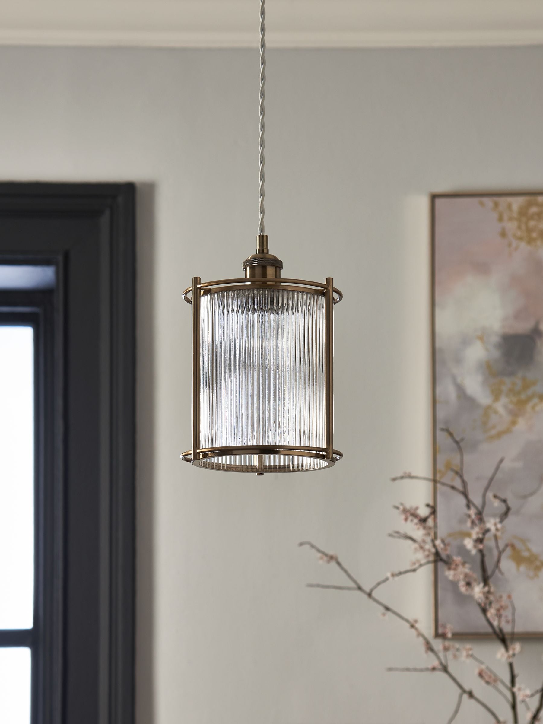 Hertford easy fit ceiling light shade soft gold, UK version
