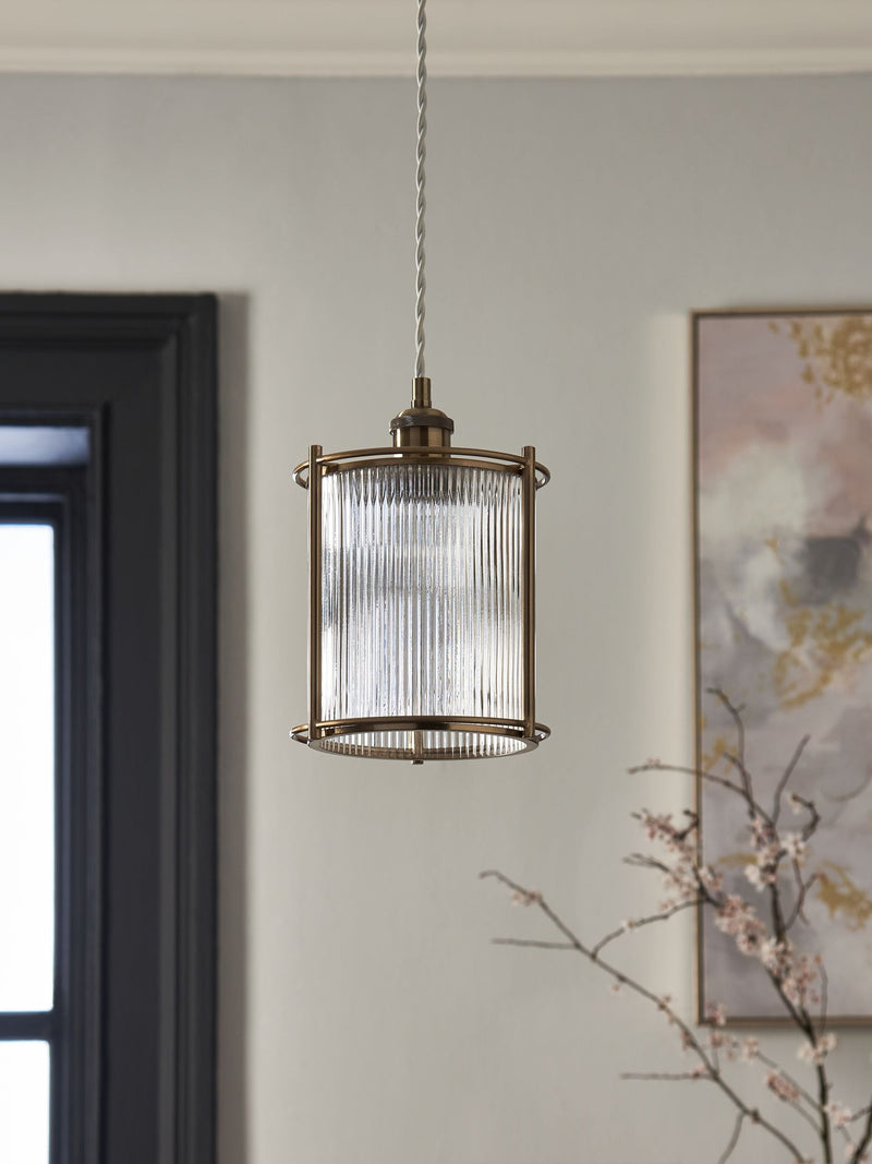 Hertford easy fit ceiling light shade soft gold, UK version