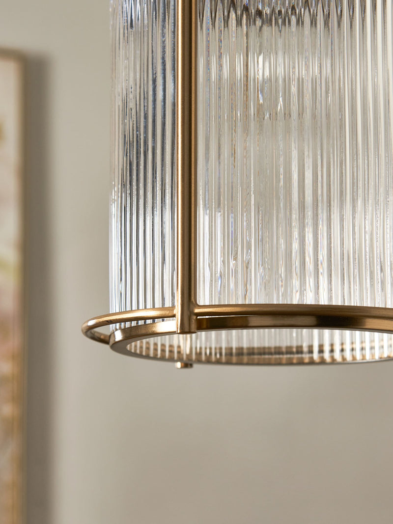 Hertford easy fit ceiling light shade soft gold, UK version