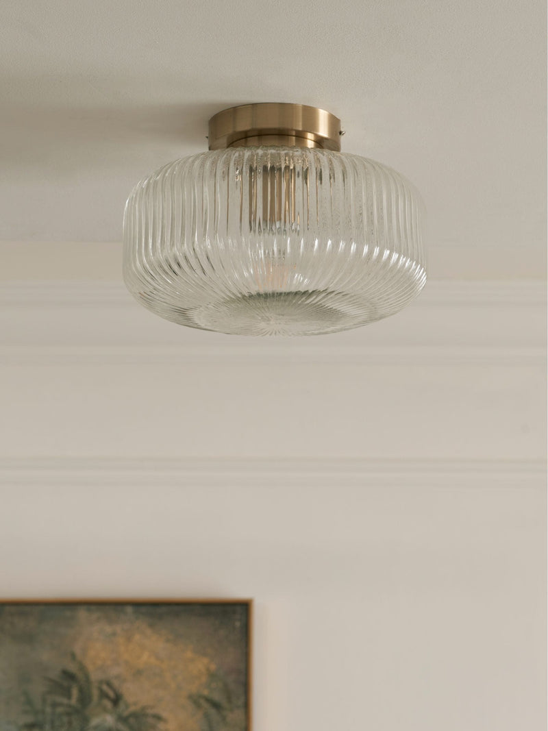 Next Brass Lexington flush ceiling light (British brand)