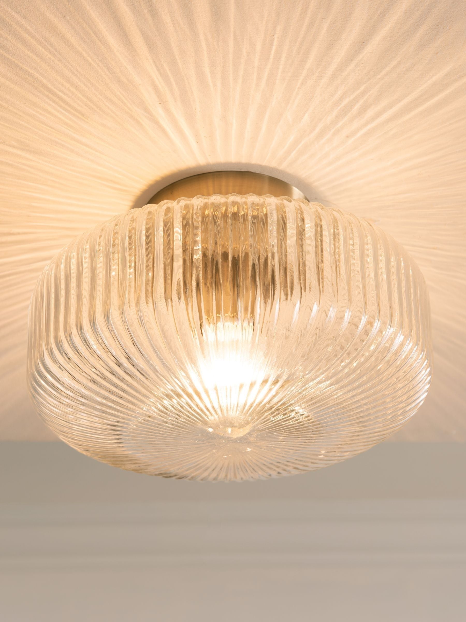 Next Brass Lexington flush ceiling light (British brand)