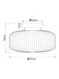 Next Brass Lexington flush ceiling light (British brand)