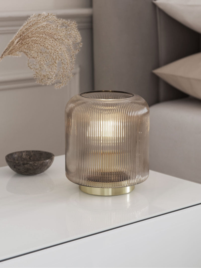 Mink Brown Evie Battery Operated Ambient Lamp