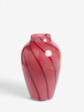 Rockett St George Pink Swirl Vase 33cm, imported from the UK