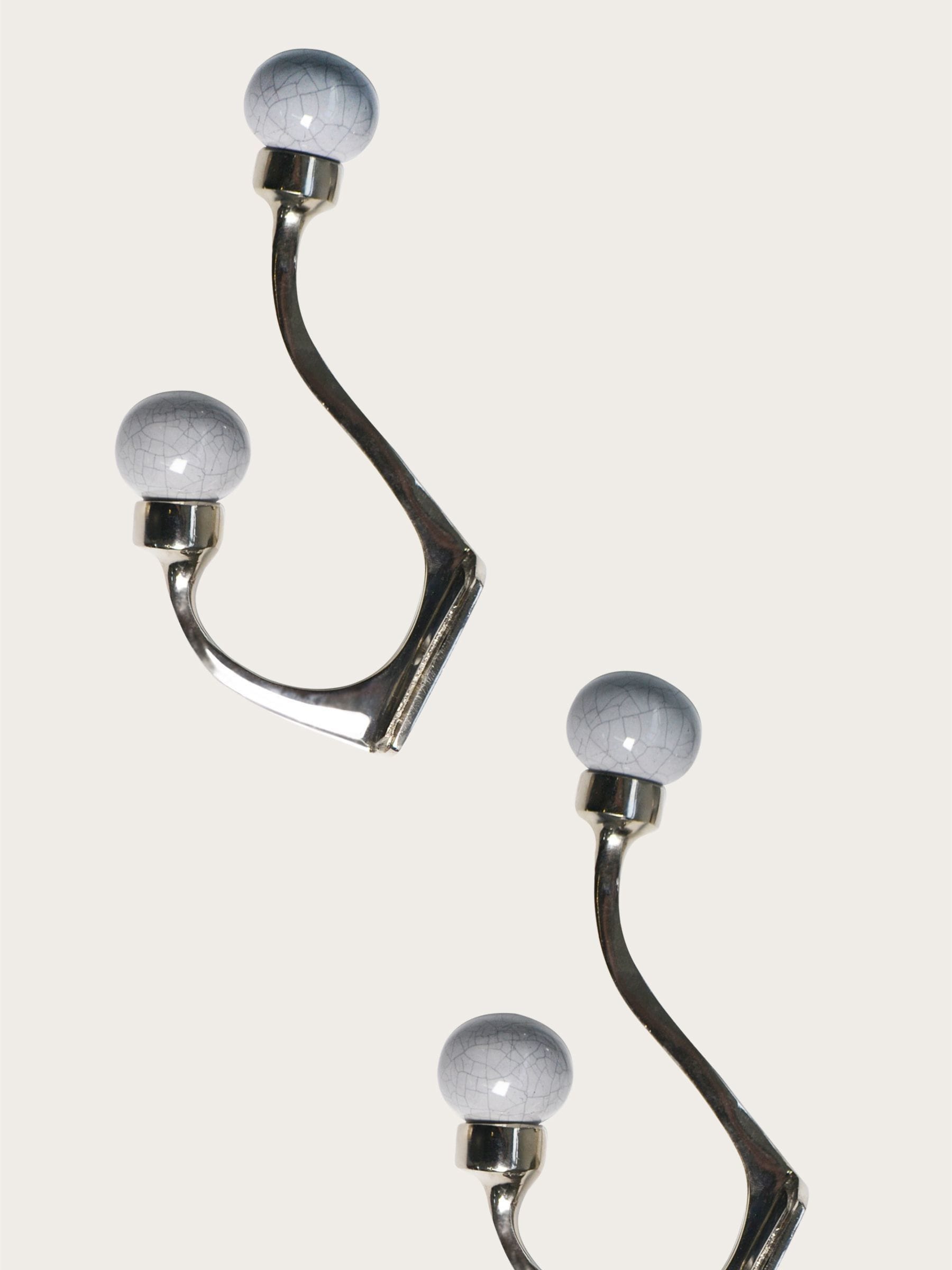 Laura Ashley Dove Grey Bertie double hooks, British product