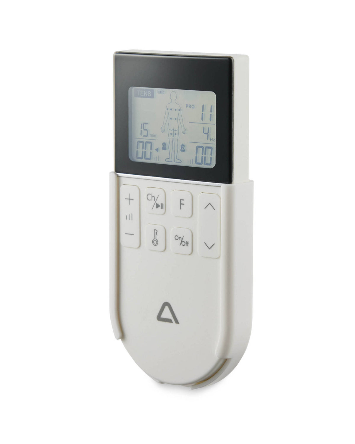 TENS EMS massage device with electrodes and charging cable - British product