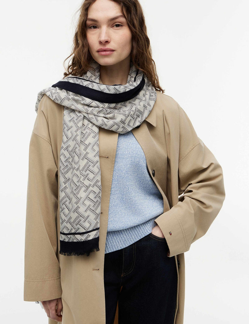 Tommy Hilfiger TH Monogram scarf (British brand)