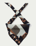 TP check and floral 100% polyester scarf, UK version