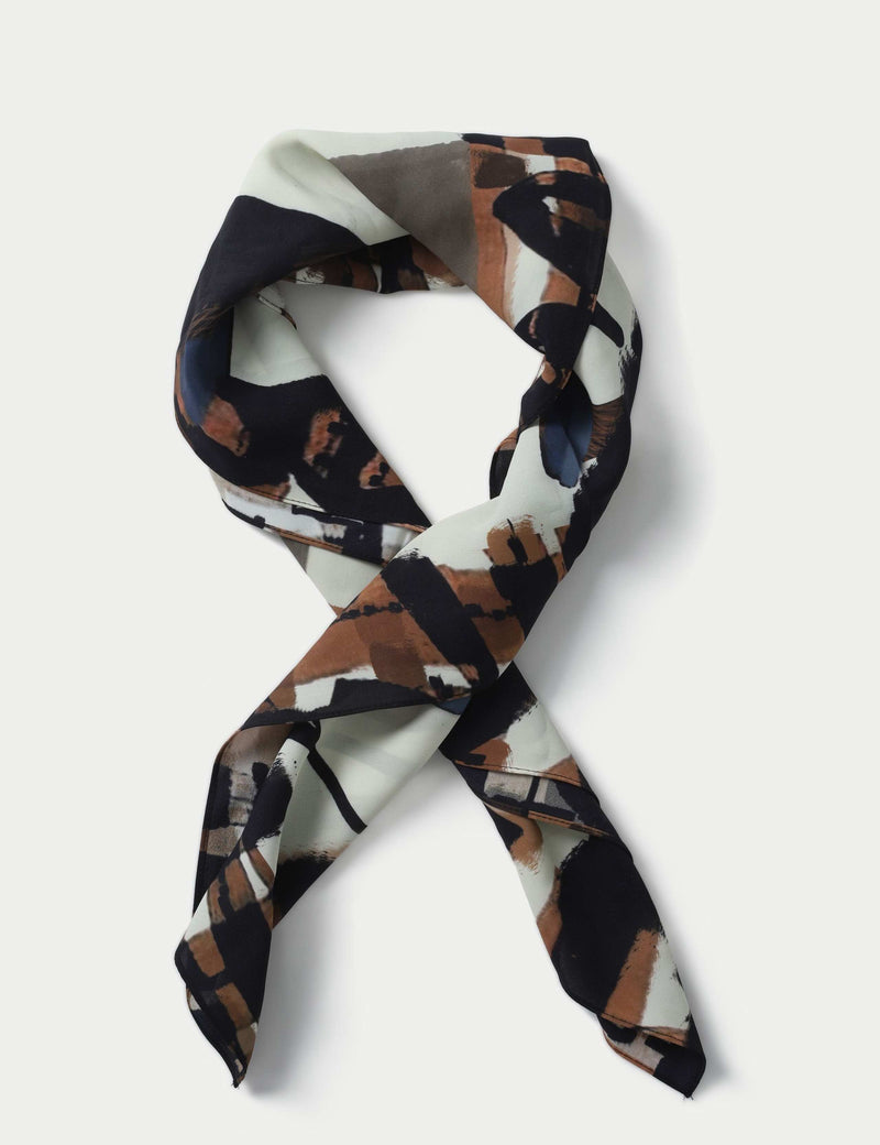 TP check and floral 100% polyester scarf, UK version
