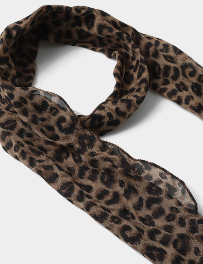 TP Leopard Skinny Scarf (British brand)