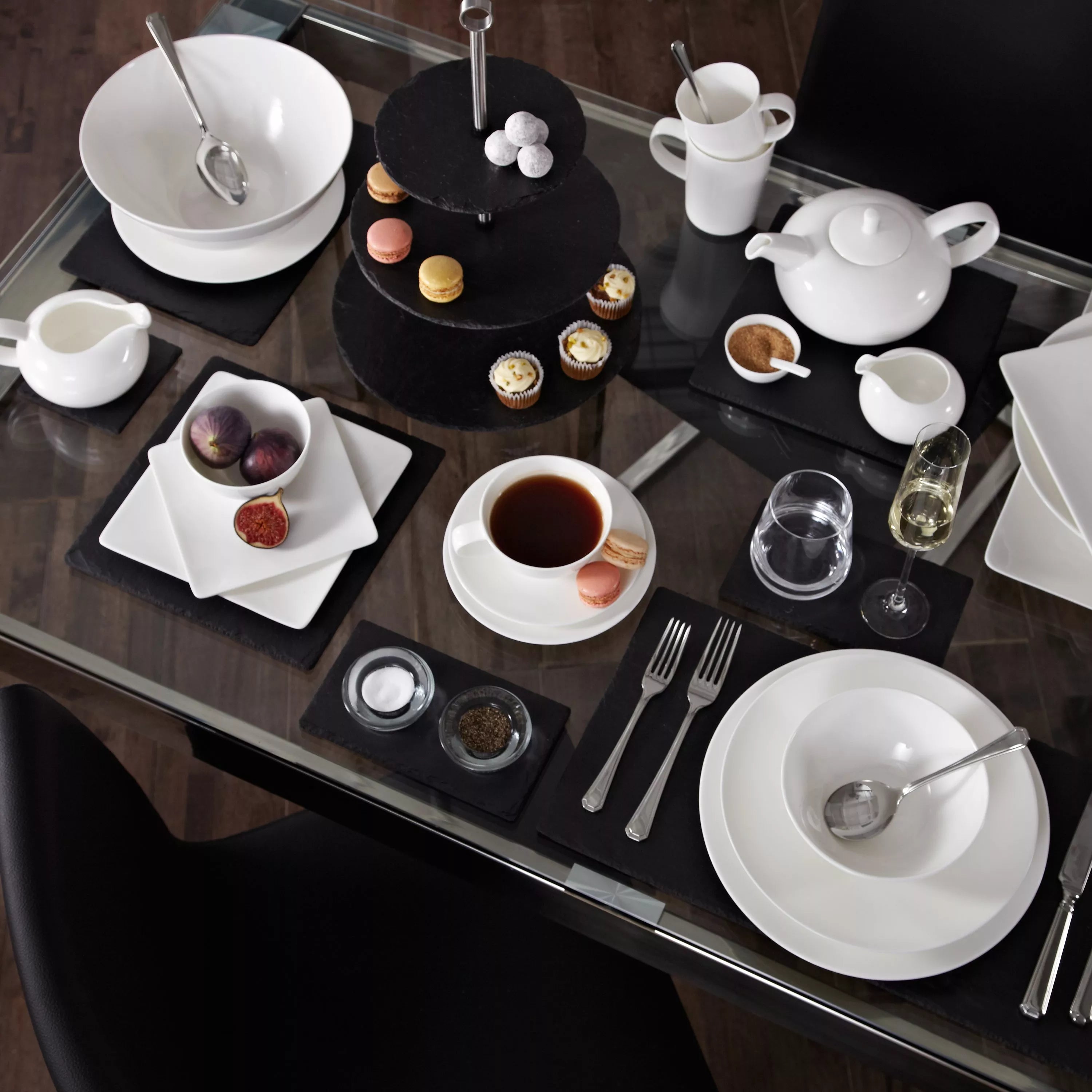 Selbrae House black slate coasters set of 4 - British product