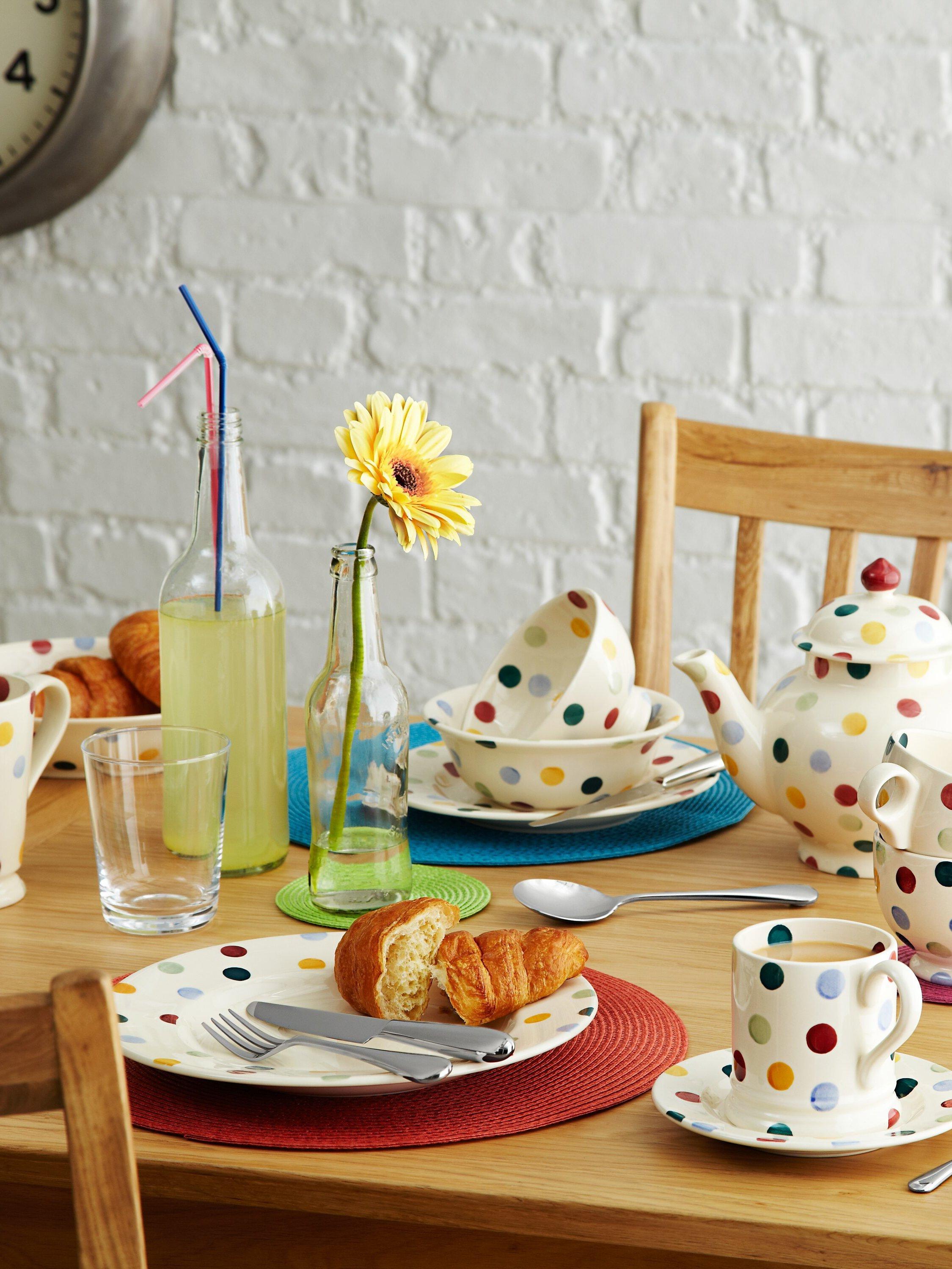Emma Bridgewater polka dot cereal bowl 16.5cm (British brand)