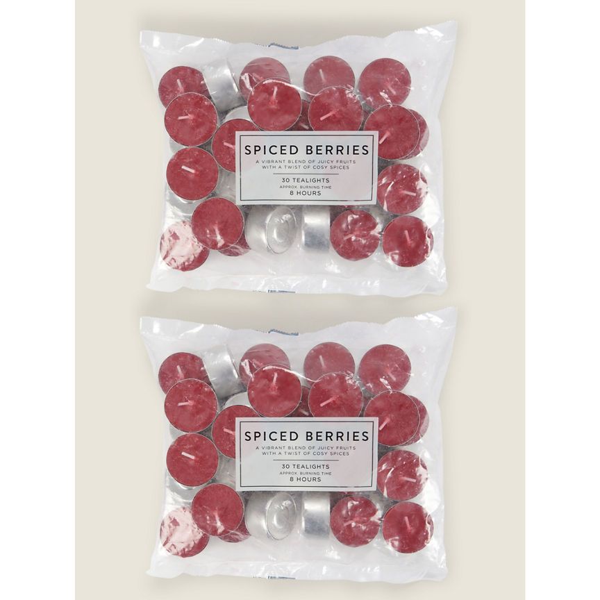 George Home Spiced Berries Scented Tealights 60pk Bundle GOODS ASDA   