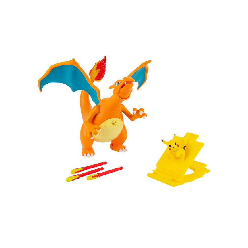 Pokemon Flame and Flight Charizard Action Figure GOODS ASDA   