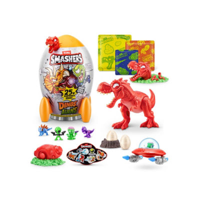 Smashers Dino vs Aliens toy set, UK version