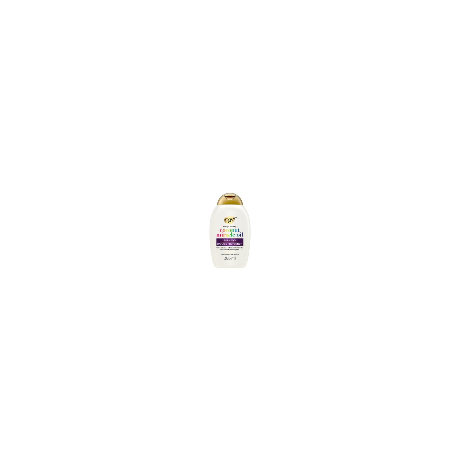 OGX Damage Remedy+ Coconut Oil Shampoo bottle 385ml, imported from the UK