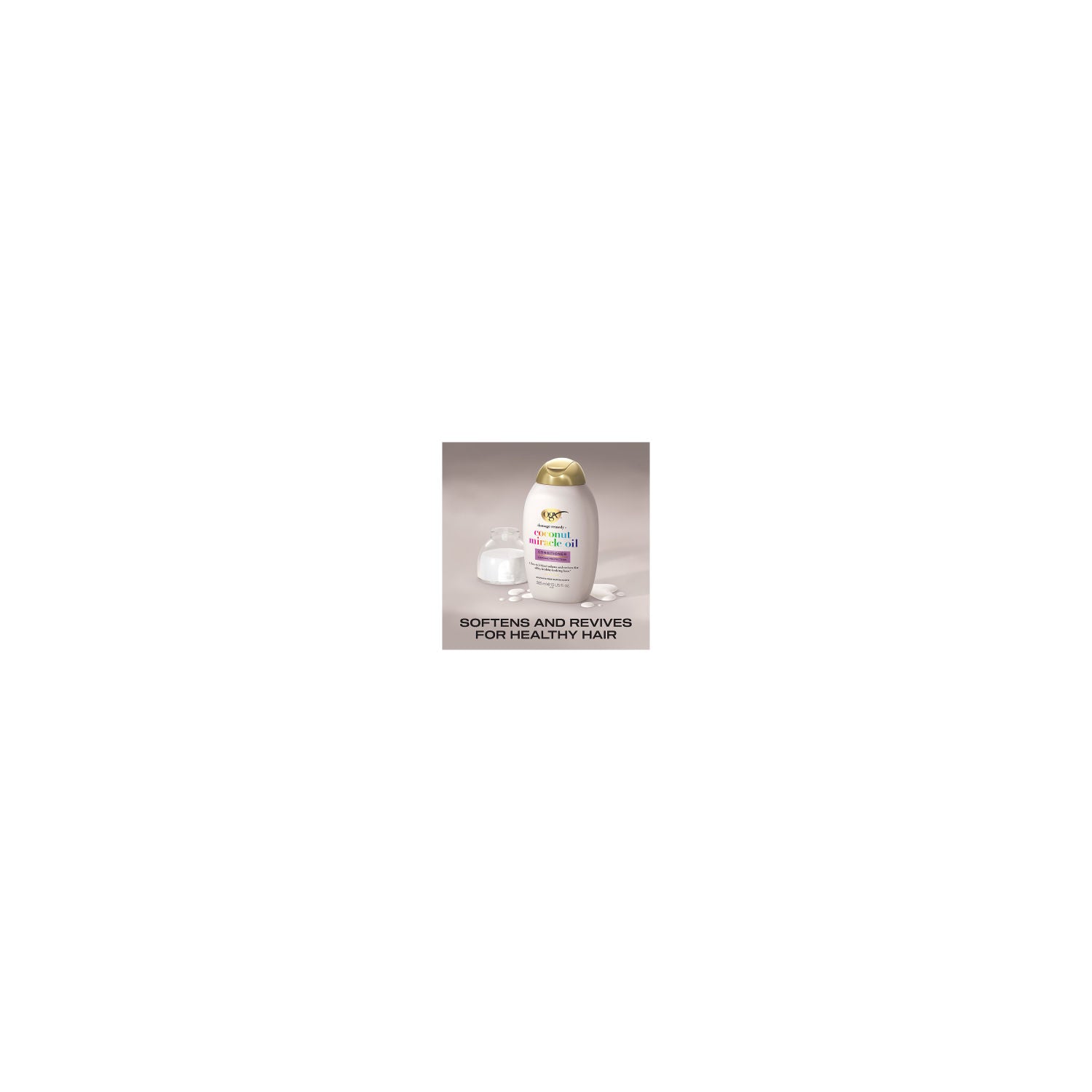 OGX Damage Remedy+ Coconut Miracle Oil Conditioner 385ml, imported from the UK