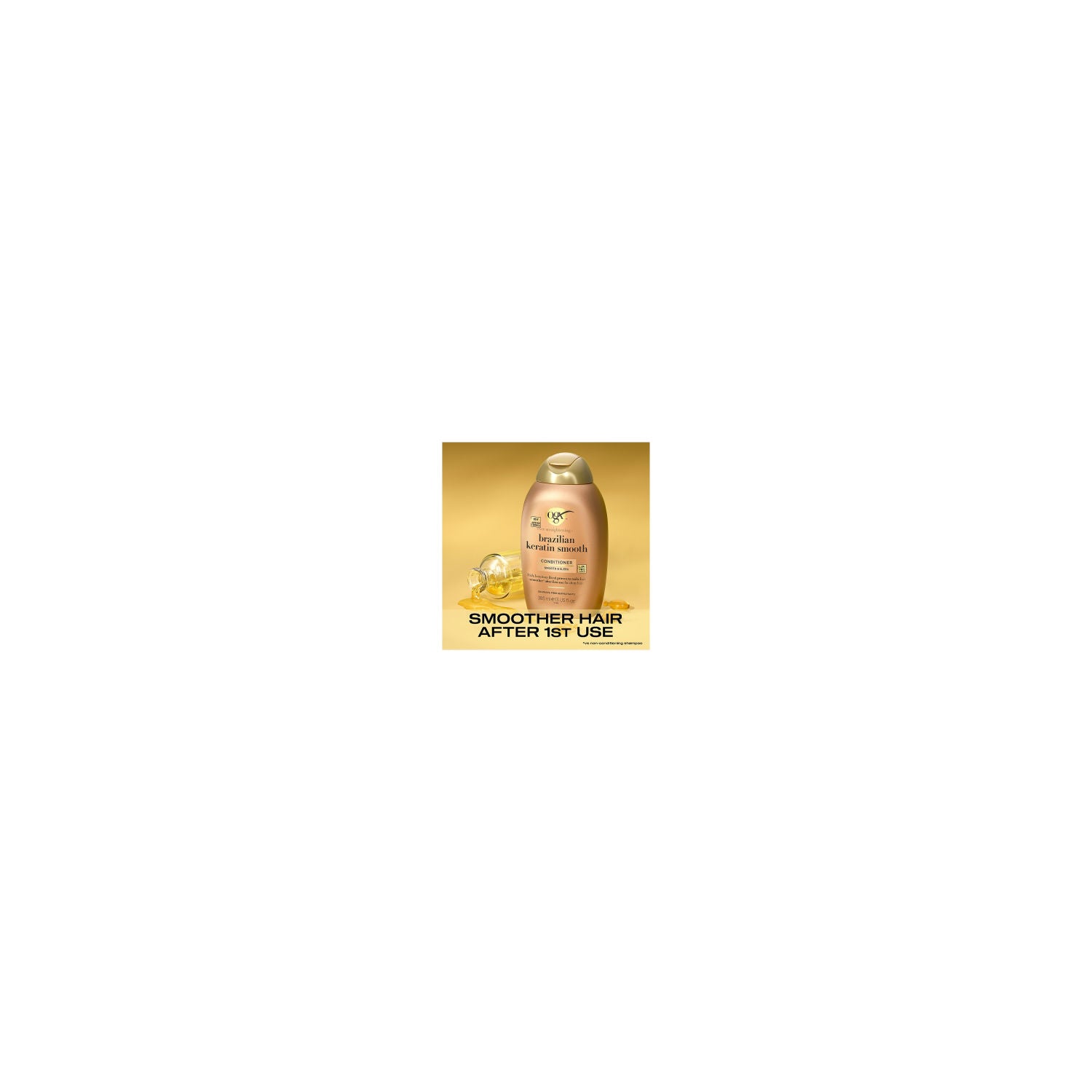 OGX Brazilian Keratin Conditioner Dry Hair 385ml, imported from the UK