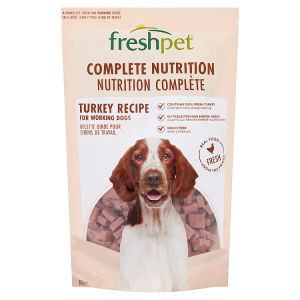Freshpet grain-free turkey dog food 800g, UK version