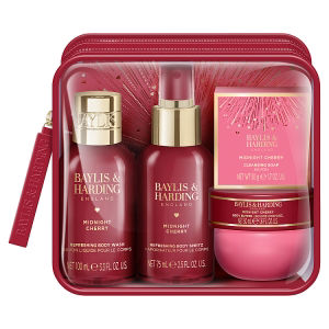 Baylis & Harding Midnight Cherry travel gift set - British product