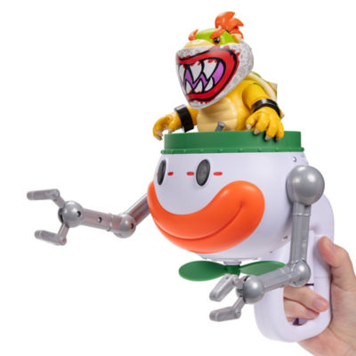 Super Mario Galaxy Bowser Jr. action figure and Clown Car, imported from the UK