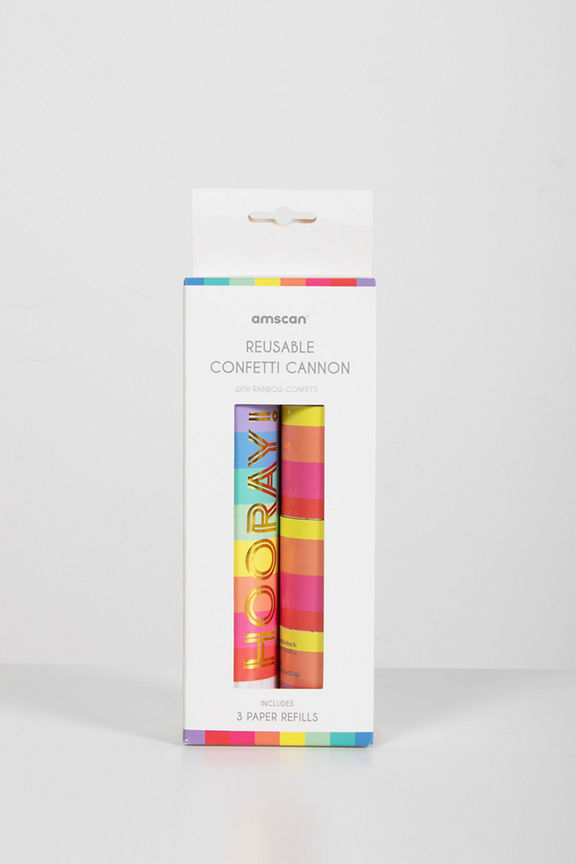 Amscan Reusable Rainbow Confetti Cannon GOODS ASDA   