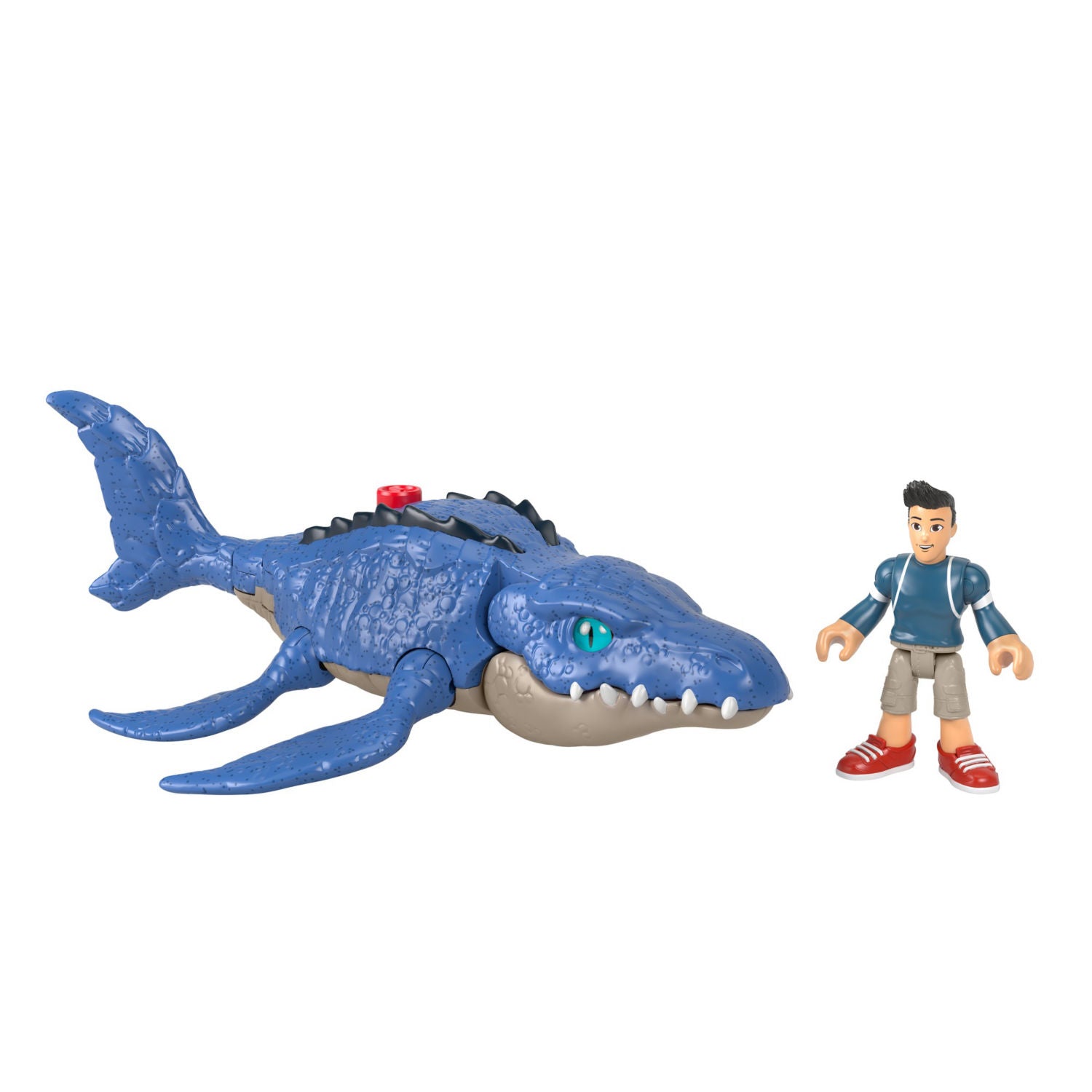 Fisher-Price Jurassic World Mosasaurus and Kenji Imaginext set, UK version