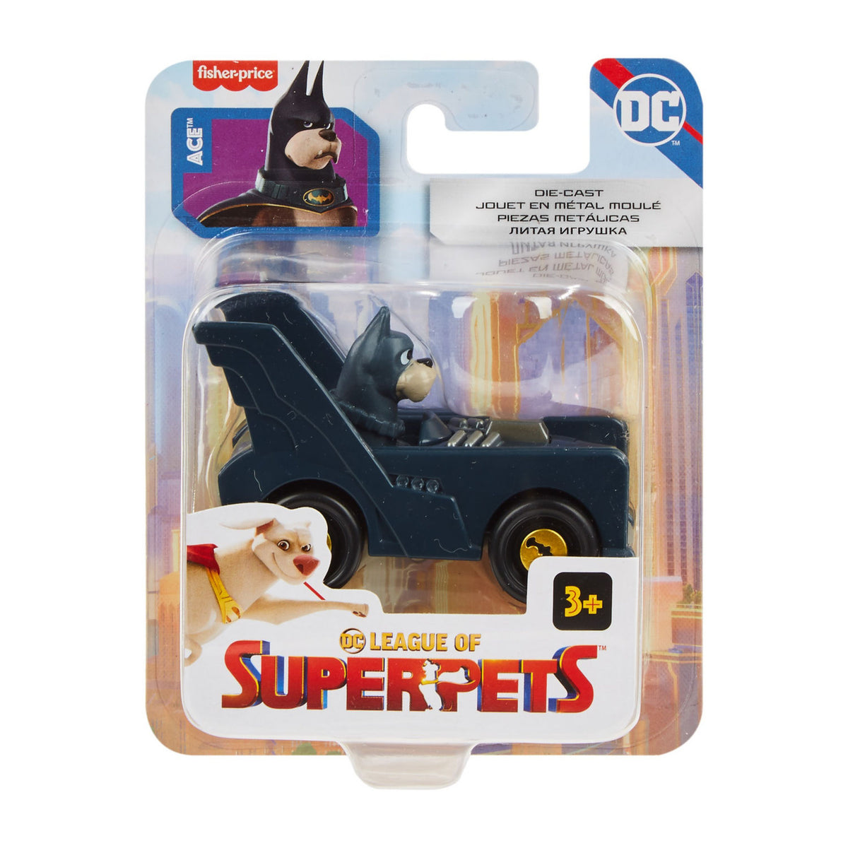 Fisher-Price diecast vehicle Ace from DC League Super Pets - British product
