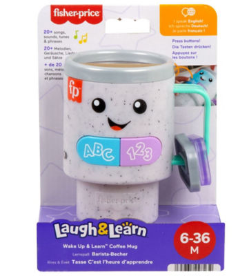 Fisher-Price Wake Up & Learn coffee mug toy (British brand)