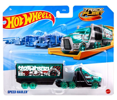 Hot Wheels Track Fleet die-cast vehicle set, imported from the UK