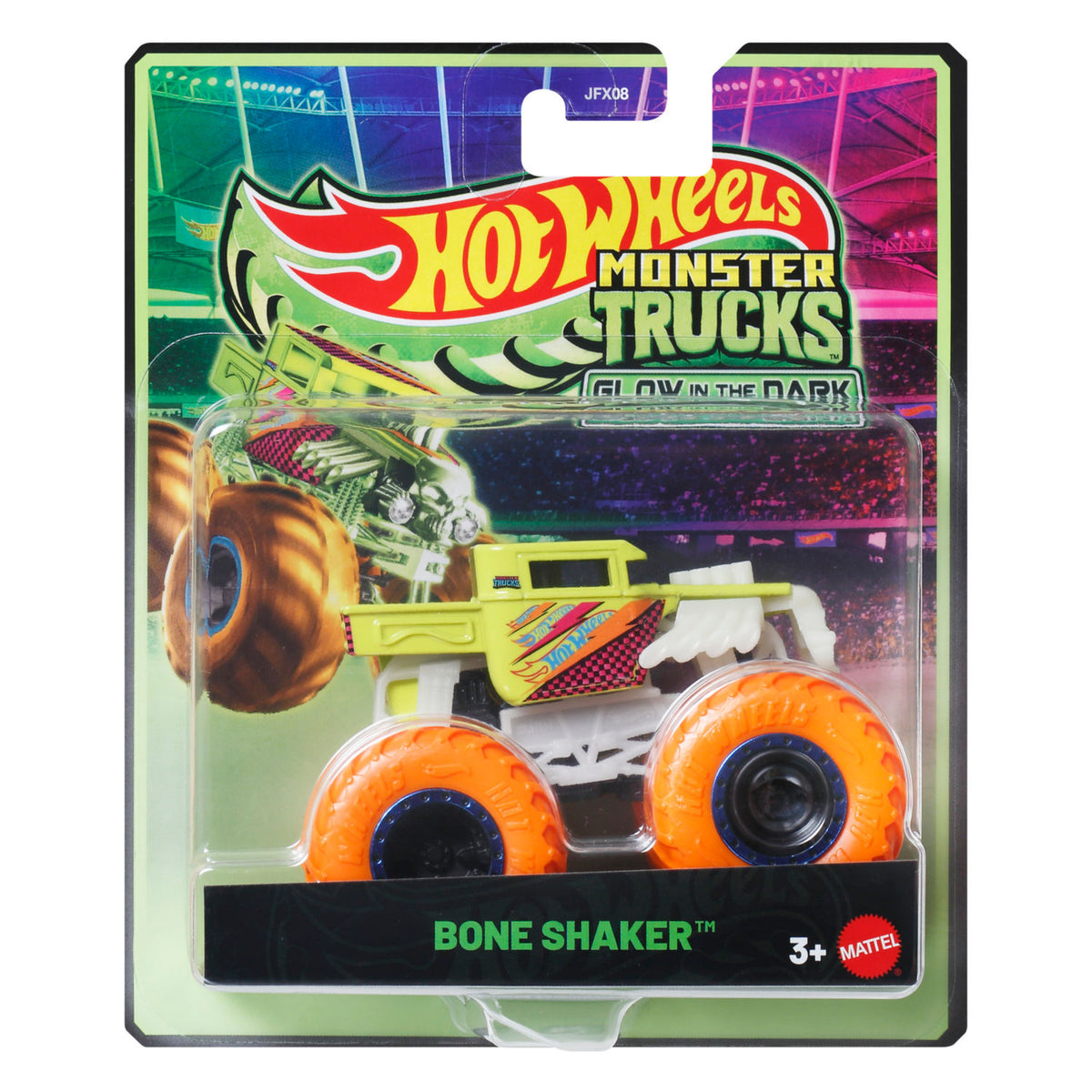 Hot Wheels Monster Glow AST toy car 1:64 scale - British product
