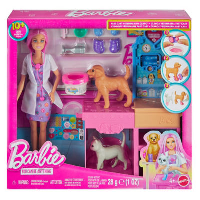 Barbie Fast Cast Veterinarian Clinic doll and accessories, UK version