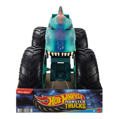 Hot Wheels Colossal Mega-Wrex monster truck large-scale toy, UK version