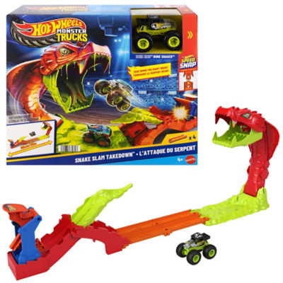 ASDA Hot Wheels Monster Trucks Snake Slam Takedown Playset- Buy online at McGrocer