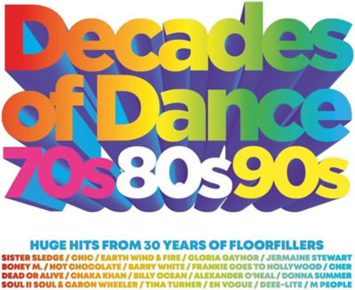 Various Artists Decades of Dance 70s 80s 90s CD compilation, UK version