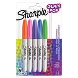Sharpie permanent markers Glam Pop 5 pack - British product