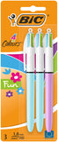 Bic Bic 4 Colour Fun Ball Point Pens - 3Pk GOODS ASDA   