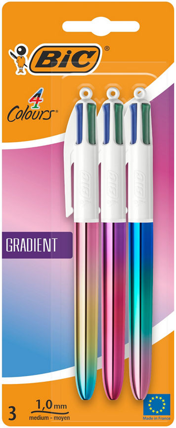 Bic 4C Gradient 3 Pack GOODS ASDA   