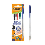 BIC Cristal Original ballpoint pens 4 pack, UK version