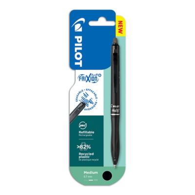Pilot FriXion erasable gel pen black ink 1 pack (British brand)