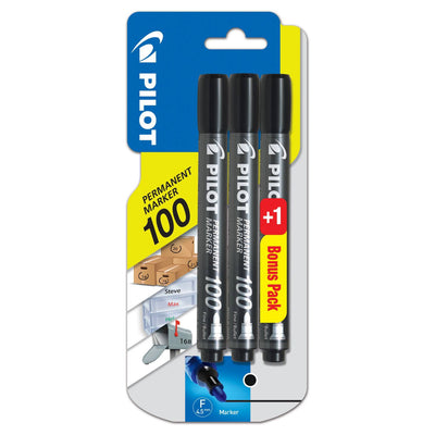 ASDA Pilot Permanent Marker Black 3 Pack- Buy online at McGrocer