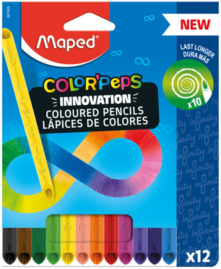 Maped Color'Peps Infinity Coloured Pencils X12