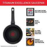 Tefal Excellence induction non-stick saucepan 16cm (British brand)