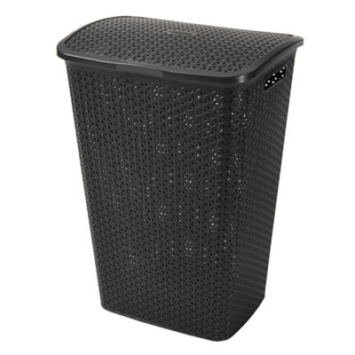 Curver My Style laundry hamper dark grey 55 litre, imported from the UK
