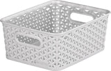 Curver Small 4L My Style Small Rectangular Grey Storage Basket GOODS ASDA   