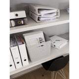 Curver rectangular grey storage basket 18L - British product