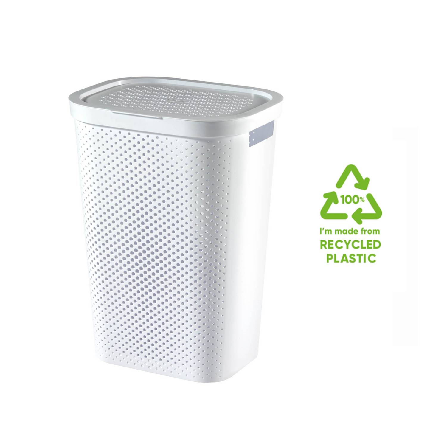 Curver Infinity laundry hamper white 60L, UK version