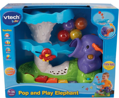 VTech Pop & Play Elephant interactive toy - British product