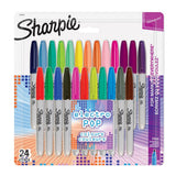 Sharpie Permanent Markers fine point 24 count assorted colours, UK version