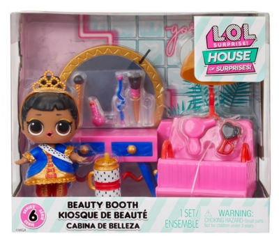 LOL Surprise Beauty Booth playset with Her Majesty doll - British product